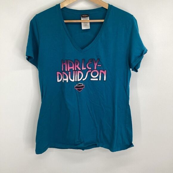 Ladies Harley-Davidson V-Neck Tee Bumpus H-D‎ Murfreesboro Tennessee - Picture 1 of 6